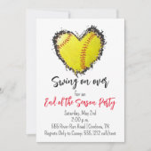 Softball End of the Season Party Einladung (Vorderseite)