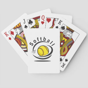 Softball-Enthusiast Spielkarten