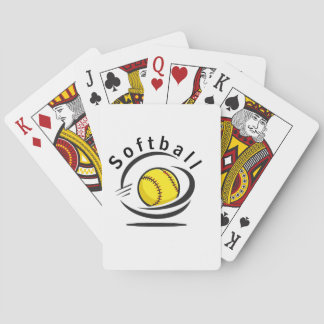 Softball-Enthusiast Spielkarten