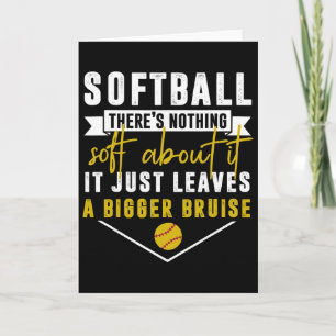 Softball Es gibt nichts darüber Es bleibt einfach Karte