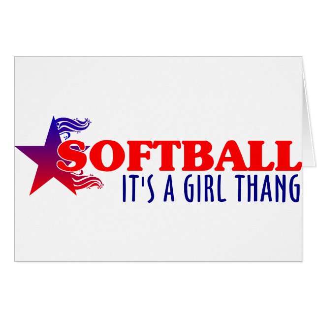 SOFTBALL - Es ist ein Mädchen-Knall (Vorderseite (Horizontal))