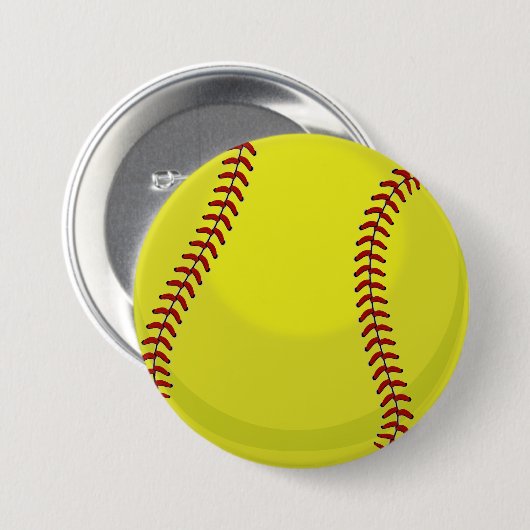 Softball-Fan Button (Vorne & Hinten)