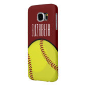 Softball-Fan Case-Mate Samsung Galaxy Hülle (Rückseite Links)