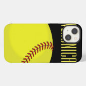 Softball-Fan iPhone Hülle (Rückseite (Horizontal))