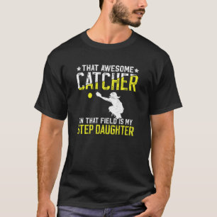 Softball-Fänger Stiefvater Stolz Softball-Fänger S T-Shirt