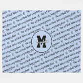 Softball Feld mein glücklicher Platz hellblau JEDE Fleecedecke (Vorderseite (Horizontal))