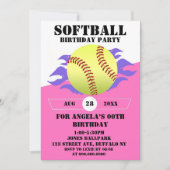 Softball Fire Birthday Party (Vorderseite)