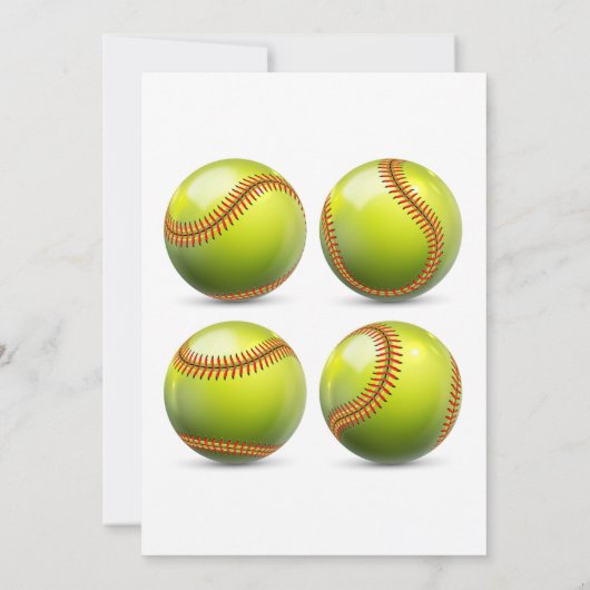 Softball Fire Birthday Party (Rückseite)