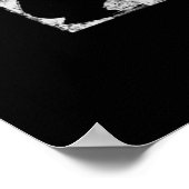 Softball-Flag mit Softball-Spielern Poster (Ecke)