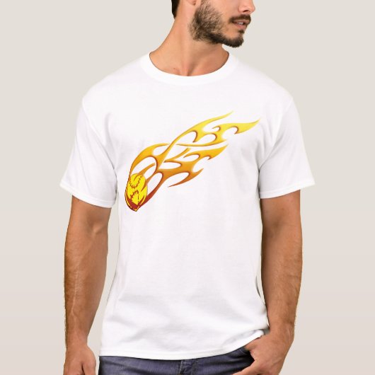 Softball-Flamme T-Shirt (Vorderseite)