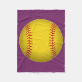 Softball Fleece Blanket (Vorderseite)