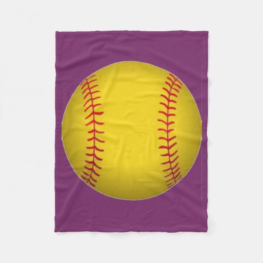 Softball Fleece Blanket (Vorderseite)