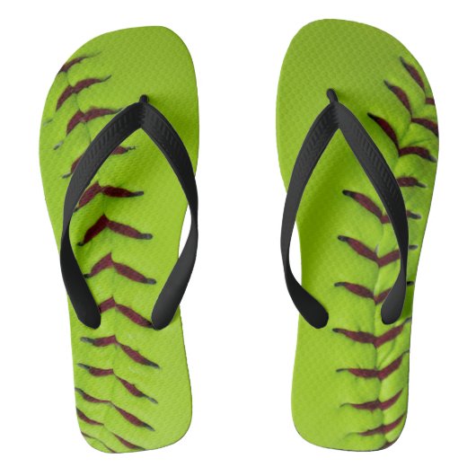 Softball-Flip-Flops Badesandalen (Fußbett)