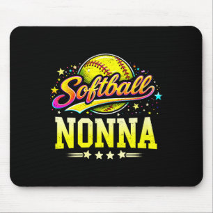 Softball für Damen Nonna-Familien-Matching Mousepad