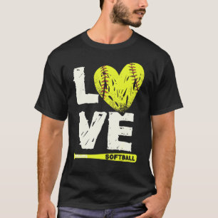 Softball für junge Mädchen und Frauen T-Shirt