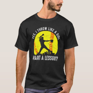 Softball für Mädchen - Softball für Frauen T-Shirt