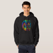 Softball für Mädchen - Softball-Gefärbte Krawatte Hoodie (Vorne ganz)