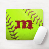 Softball-gelbe schnelle mousepad (Mit Mouse)