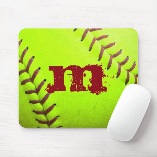 Softball-gelbe schnelle mousepad (Mit Mouse)