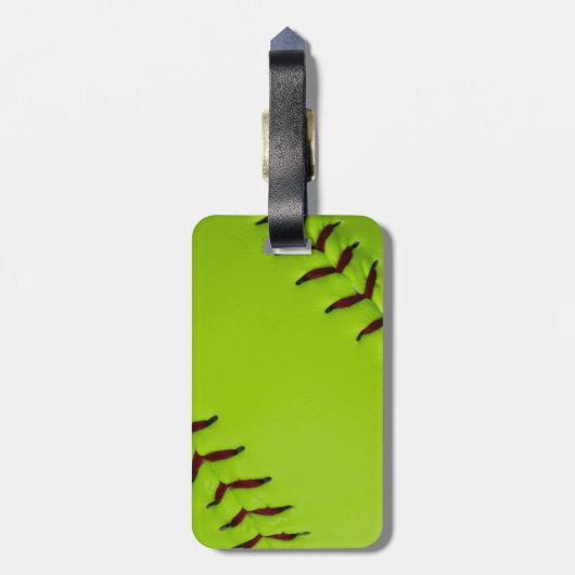 Softball-Gepäckanhänger Gepäckanhänger (Rückseite vertikal)