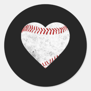 Softball-Geschenk-T-Shirt Runder Aufkleber