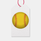 Softball-Geschenkmarke Geschenkanhänger (Rückseite)