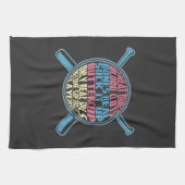 Softball Geschirrtuch (Horizontal)