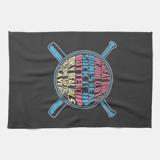 Softball Geschirrtuch (Horizontal)