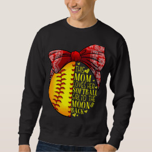 Softball Gift Mama Frauen Pitcher Fängerin Girls Sweatshirt