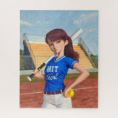 Softball Girl Puzzle (Vertikal)