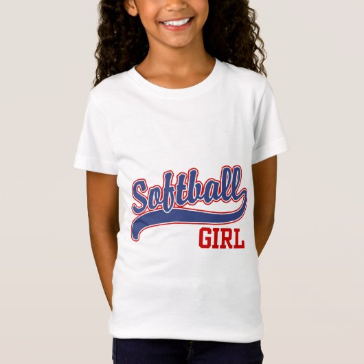 Softball Girl T-Shirt (Vorderseite)
