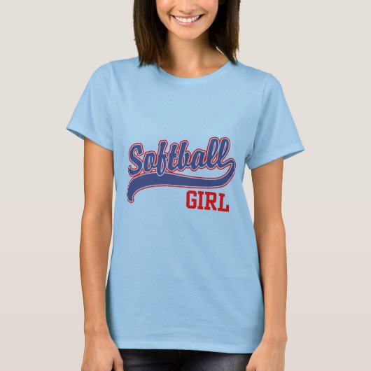 Softball Girl T-Shirt (Vorderseite)