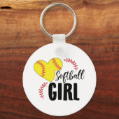 Softball Girl | Trainer Team Sport Geschenk Idee Schlüsselanhänger (Vorderseite)
