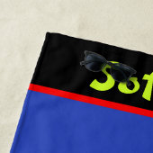 Softball Girls Star Pitcher Personalisiert Strandtuch (Beispiel)