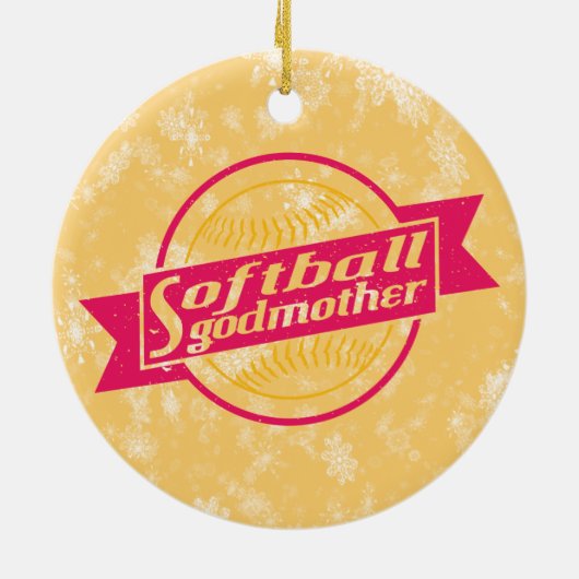 Softball Godmutter Xmas Dekoration (Hinten)