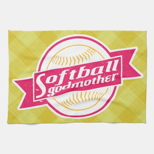 Softball-Godmutterhandtuch Handtuch (Horizontal)