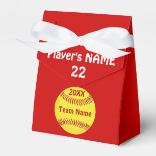 Softball-Goodie-Boxen mit Ihren Farben, Ihrem Text Geschenkschachtel