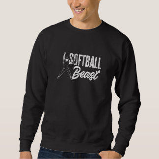 Softball-Grafik für Frauen von Beast Sports Player Sweatshirt