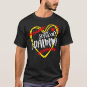Softball GRAMMY Grandma Softball Softball Herz  T-Shirt (Vorderseite)