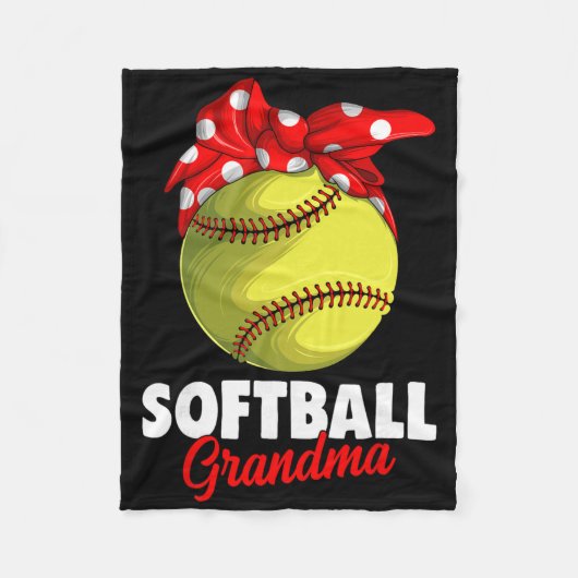 Softball Grandma Women _1 Fleecedecke (Vorderseite)