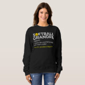 Softball Grandpa Definition Grandson's Biggest Fan Sweatshirt (Vorne ganz)