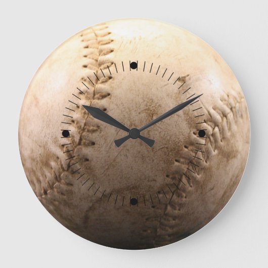 Softball Große Wanduhr (Vorderseite)