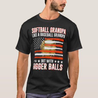 Softball-Großvater des Vaters wie Baseballgroßvate T-Shirt