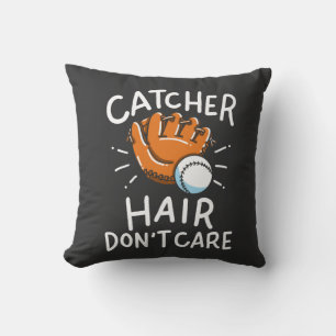 Softball - Hair für Fänger egal Kissen