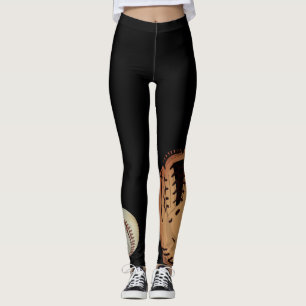 Softball-Handschuh-und Ball-Leggings Leggings