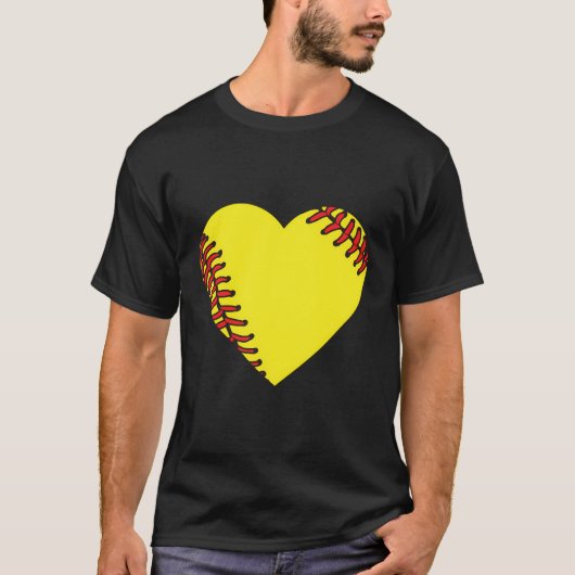 Softball Heart T-Shirt (Vorderseite)