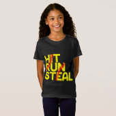 Softball Hit Run Steal T-Shirt (Vorne ganz)