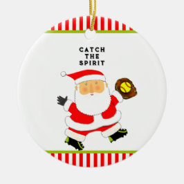 Softball Holiday-Geschenk Keramik Ornament