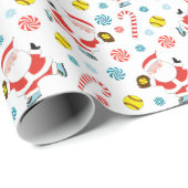 Softball Holiday Geschenkpapier (Rolleneckpunkt)