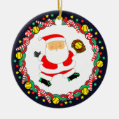 Softball Holiday Gift Keramik Ornament (Vorne)